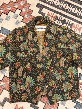 Limelight Women’s Tropical Jacquard Jacket in Black Multi